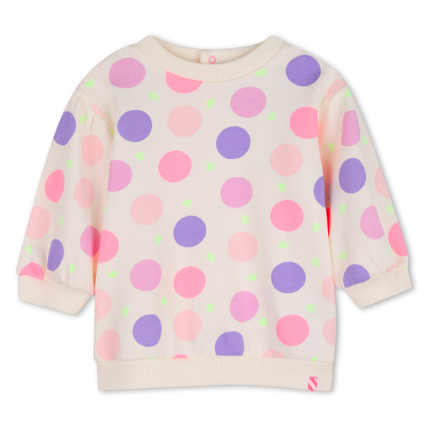 Abito bianco con pois all over per neonata BILLIEBLUSH U22240 121 