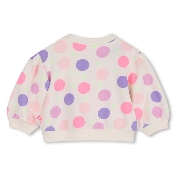 Felpa bianca con pois all over per neonata BILLIEBLUSH U22245 121 