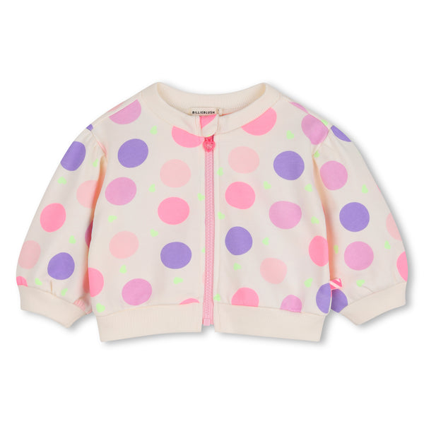 Felpa bianca con pois all over per neonata BILLIEBLUSH U22245 121 