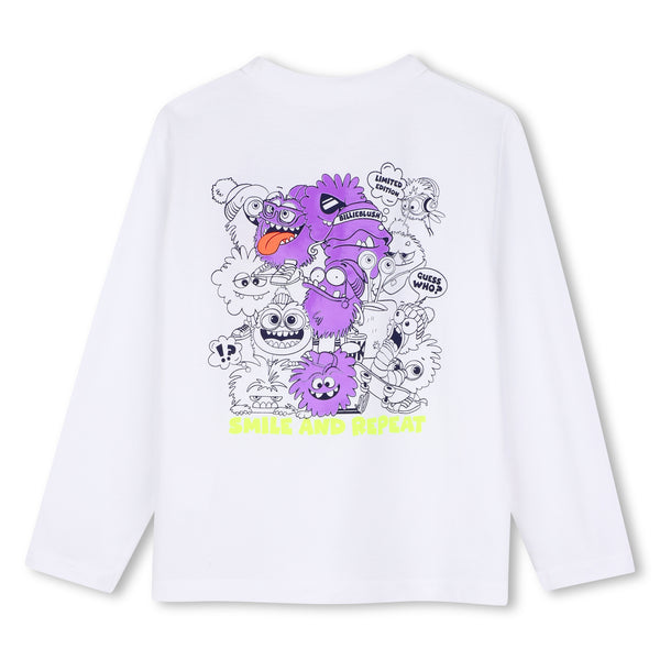 T-shirt bianca con stampe per bambino BILLIEBLUSH U22293 10P 