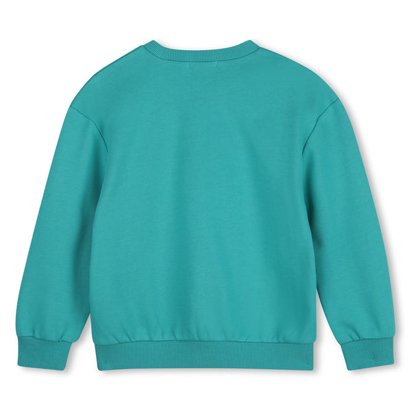 Felpa verde menta con stampa per bambino BILLIEBLUSH U22312 70D 