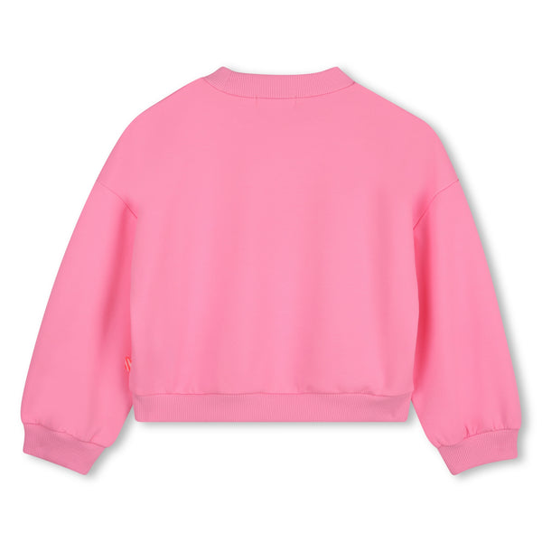 Felpa rosa fluo con stampa per bambina BILLIEBLUSH U22401 462 