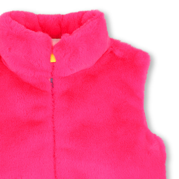 Giubbino smanicato fucsia per bambina BILLIEBLUSH U22434 47A 