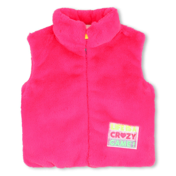 Giubbino smanicato fucsia per bambina BILLIEBLUSH U22434 47A 
