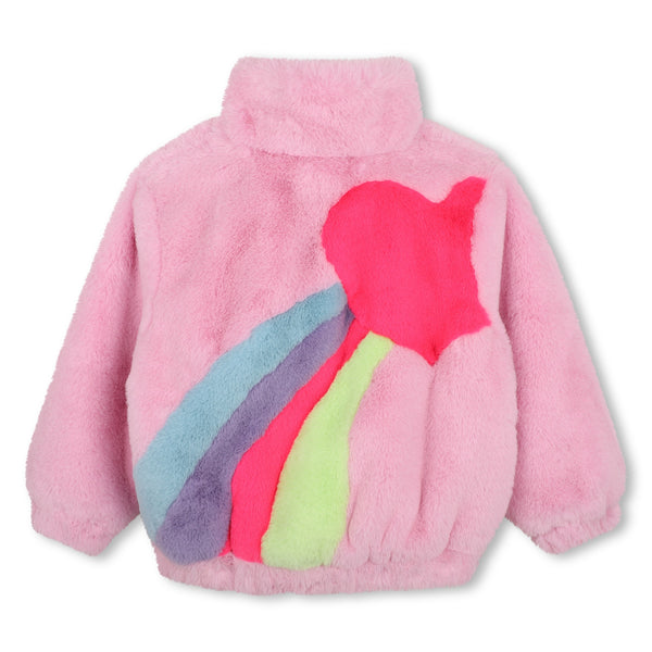 Cappotto in eco pelliccia rosa per bambina BILLIEBLUSH U22448 475 
