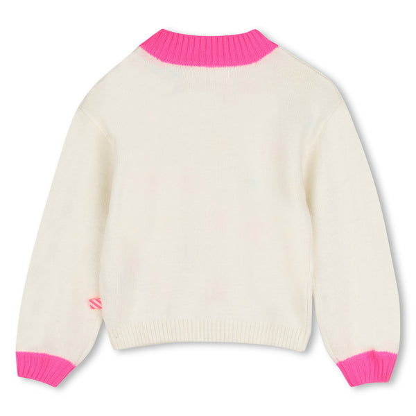 Maglia panna con ricami all over per bambina BILLIEBLUSH U22472 121 