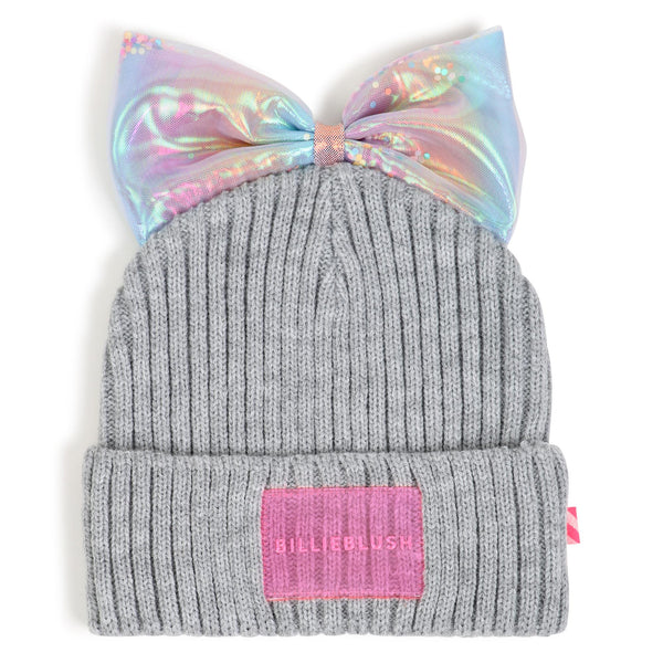 Cappello grigio con fiocco multi color per bambina BILLIEBLUSH U22500 A32 