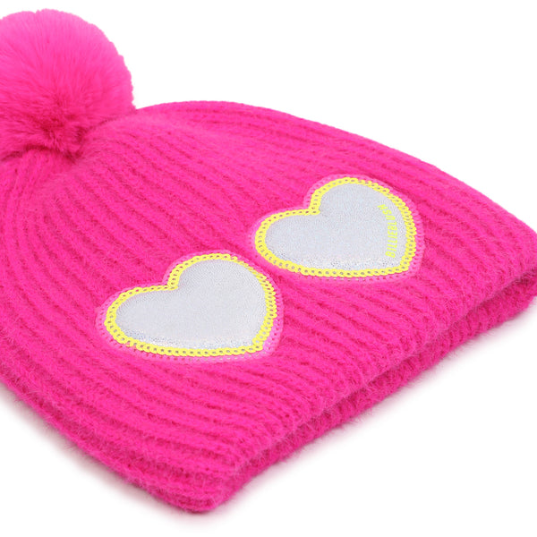 Cappello con pom-pom fucsia per bambina BILLIEBLUSH U22501 47A 