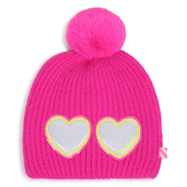 Cappello con pom-pom fucsia per bambina BILLIEBLUSH U22501 47A 