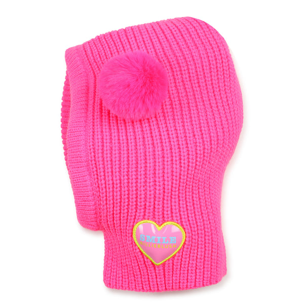 Balaclava con pom-pom fucsia per bambina BILLIEBLUSH U22507 47A 