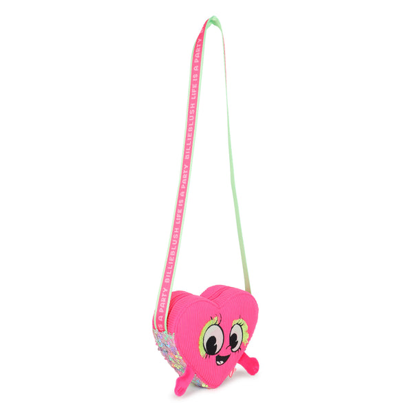 Borsa a cuore fucsia con paillettes per bambina BILLIEBLUSH U22527 47A 