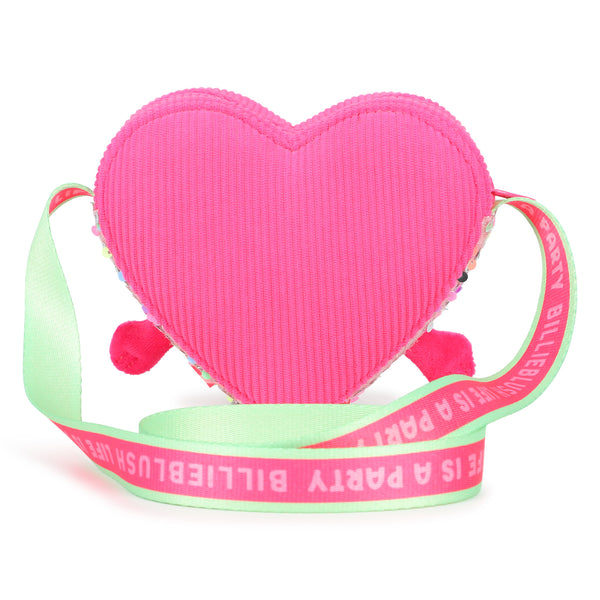 Borsa a cuore fucsia con paillettes per bambina BILLIEBLUSH U22527 47A 