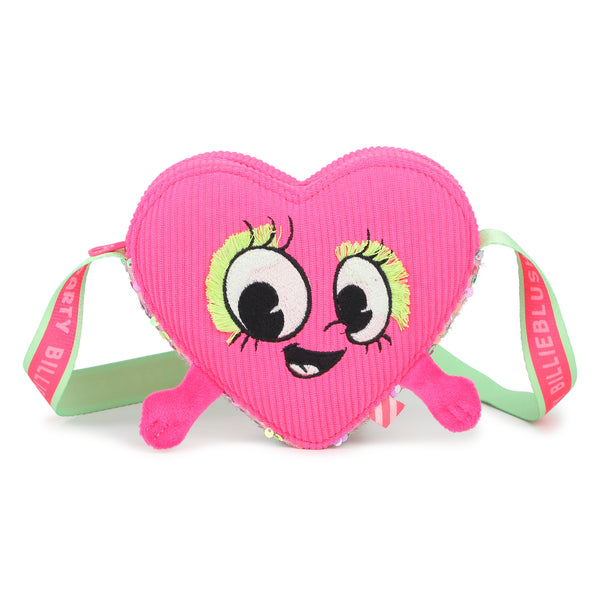 Borsa a cuore fucsia con paillettes per bambina BILLIEBLUSH U22527 47A 