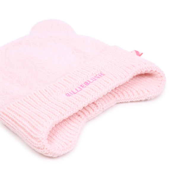Cappello in maglia con orecchiette rosa per bambina BILLIEBLUSH U22548 475 