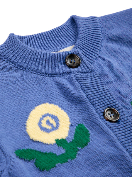 Cardigan blu carta da zucchero per neonati BOBO CHOSES B226AB025 UNI 
