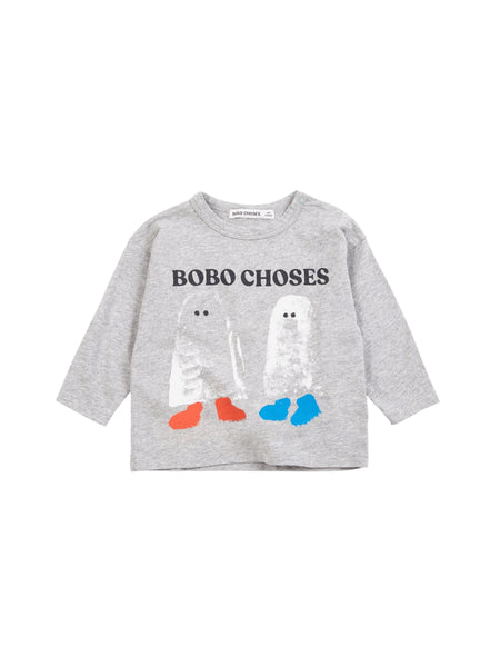 T-shirt grigia con logo per neonato Bobo Choses B226AB046 UNI 