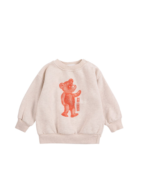 Felpa beige con logo per neonato Bobo Choses B226AB053 UNI 