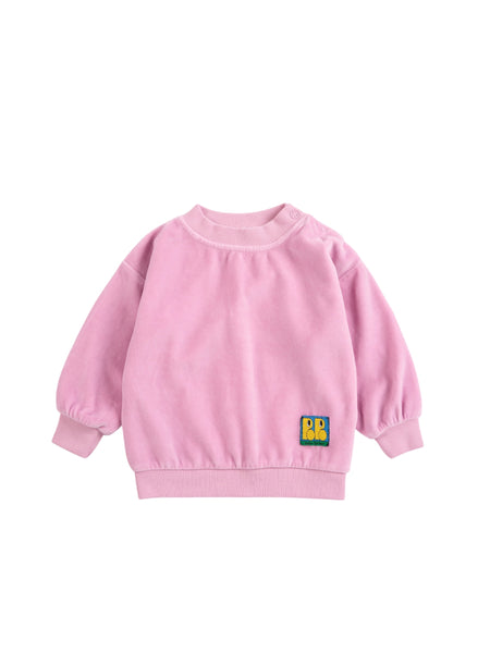 Felpa in ciniglia rosa per neonata Bobo Choses B226AB057 UNI 