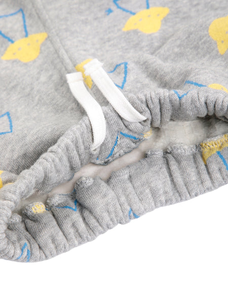 Pantalone in felpa grigio con stampa all over per neonato Bobo Choses B226AB069 UNI 