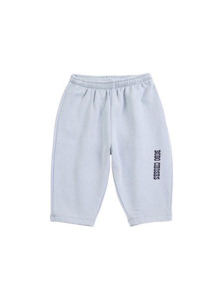Pantalone in felpa celeste con logo per neonato Bobo Choses B226AB072 UNI 