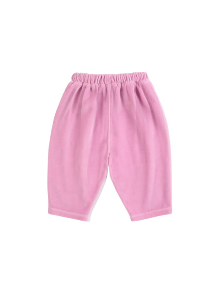 Pantalone in ciniglia rosa per neonata Bobo Choses B226AB073 UNI 