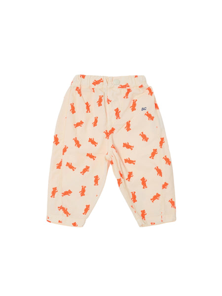 Pantalone panna con stampe arancioni per neonato BOBO CHOSES B226AB077 UNI 
