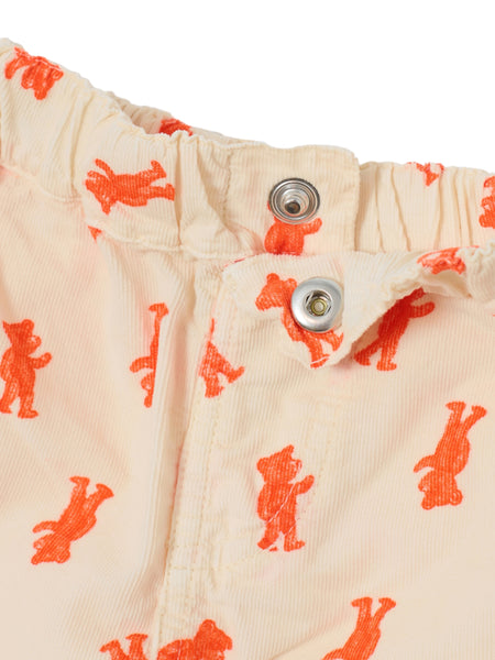 Pantalone panna con stampe arancioni per neonato BOBO CHOSES B226AB077 UNI 