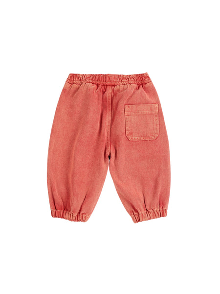 Jeans in denim rosso per neonato Bobo Choses B226AB079 UNI 