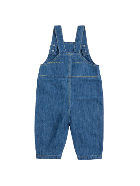 Salopette in denim blu per neonati Bobo Choses B226AB085 UNI 