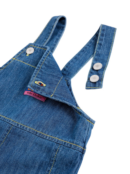 Salopette in denim blu per neonati Bobo Choses B226AB085 UNI 