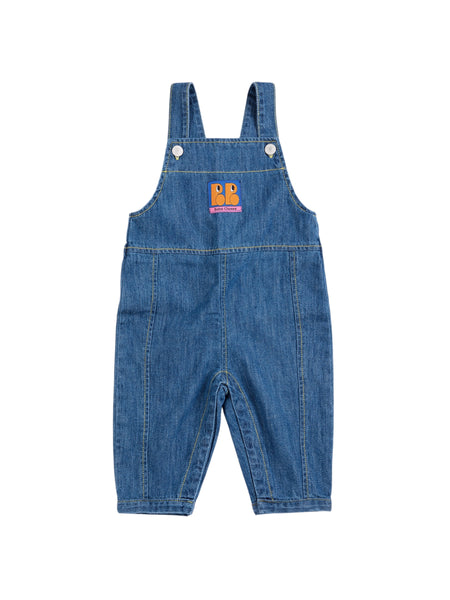 Salopette in denim blu per neonati Bobo Choses B226AB085 UNI 