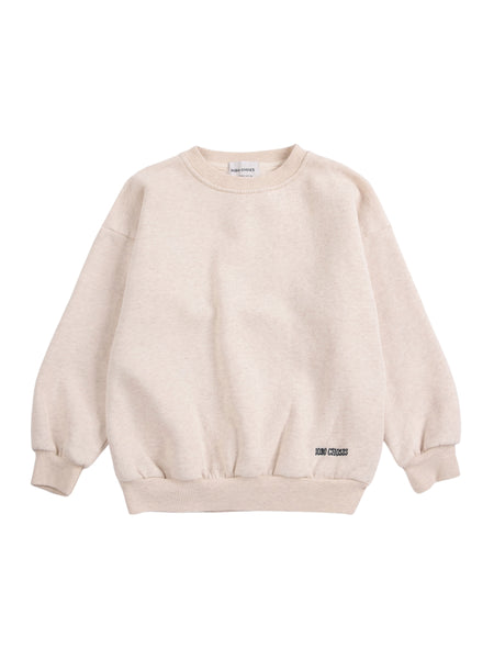 Felpa beige con logo per neonato e bambino Bobo Choses B226AC035 UNI 