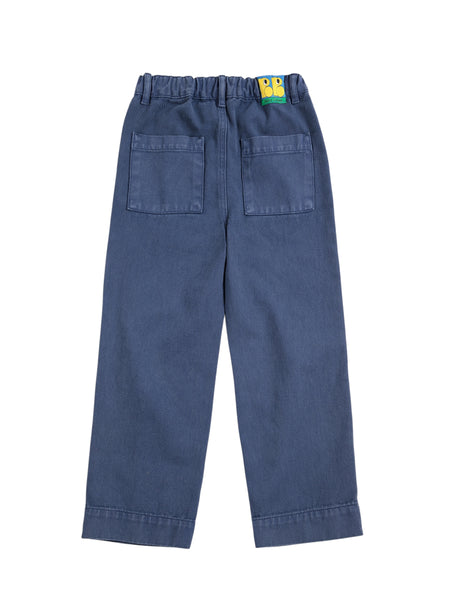 Jeans in denim blu con stampa per neonato e bambino Bobo Choses B226AC066 UNI 
