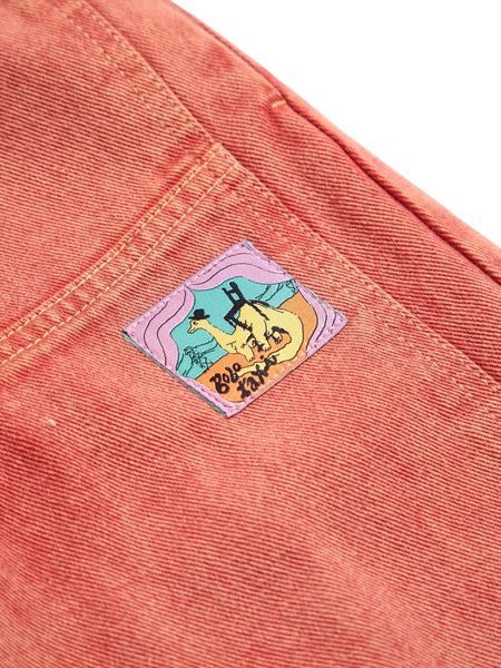 Jeans in denim rosso per neonato e bambino Bobo Choses B226AC071 UNI 