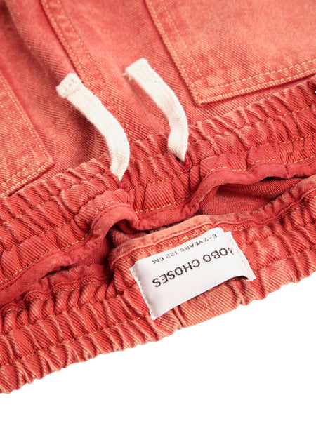 Jeans in denim rosso per neonato e bambino Bobo Choses B226AC071 UNI 