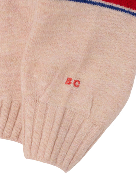 Maglia rosa salmone e rossa per neonati e bambini BOBO CHOSES B226AC089 UNI 
