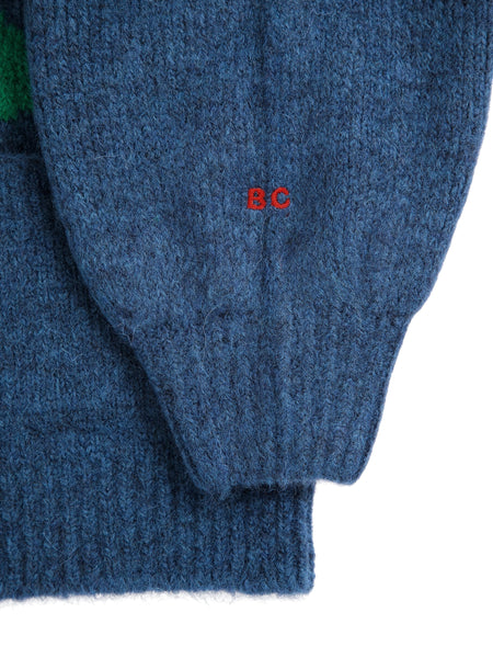 Cardigan blu notte per neonata e bambina BOBO CHOSES B226AC091 UNI 