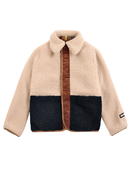 Giubbino marrone tabacco con stampe all over per neonato e bambino BOBO CHOSES B226AC098 UNI 