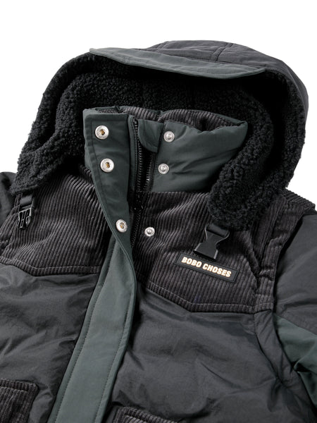 Giubbino nero per neonati e bambini BOBO CHOSES B226AC104 UNI 