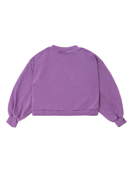 Felpa viola con logo per neonata e bambina Bobo Choses B226AC113 UNI 