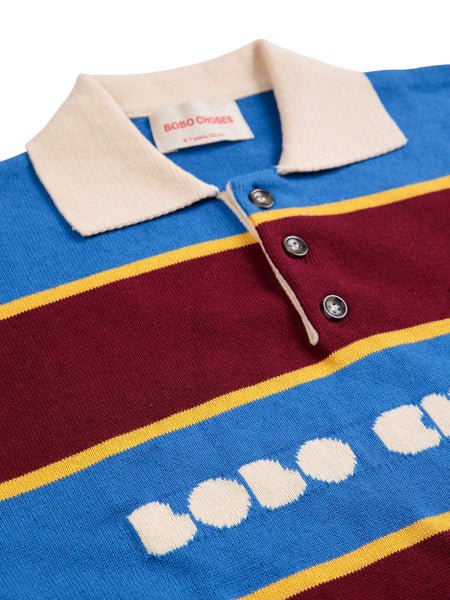 Maglia a righe multicolor con logo per neonato e bambino Bobo Choses B226AC116 UNI 