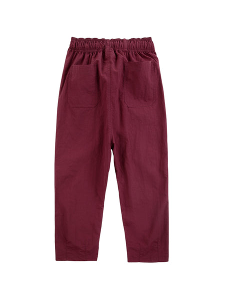 Pantalone bordeaux con logo per neonato e bambino Bobo Choses B226AC121 UNI 
