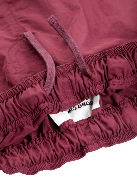 Pantalone bordeaux con logo per neonato e bambino Bobo Choses B226AC121 UNI 