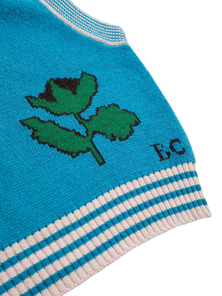 Smanicato in maglia celeste per neonata e bambina BOBO CHOSES B226AC132 UNI 