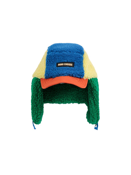 Cappello teddy color block multicolor per bambini BOBO CHOSES B226AH035 UNI 