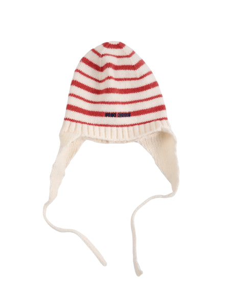 Cappello a righe bianco e rosso per bambini BOBO CHOSES B226AH038 UNI 