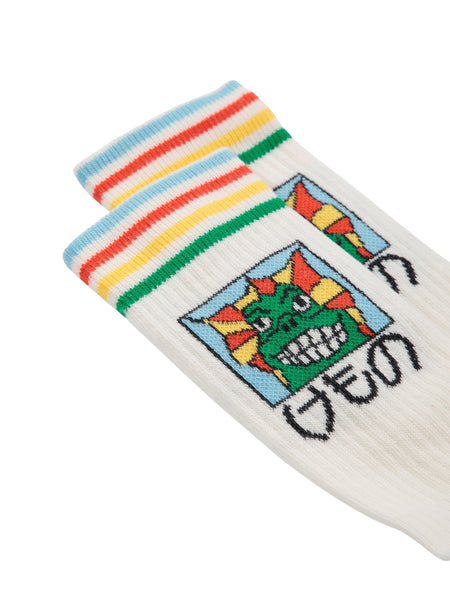 Calzino panna con logo per neonato e bambino Bobo Choses B226AI006 UNI 