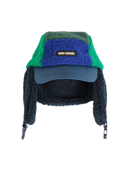 Cappello teddy color block multicolor per bambino BOBO CHOSES B226AI028 UNI 