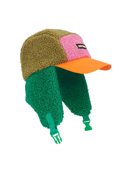 Cappello teddy color block multicolor per bambini BOBO CHOSES B226AI031 UNI 