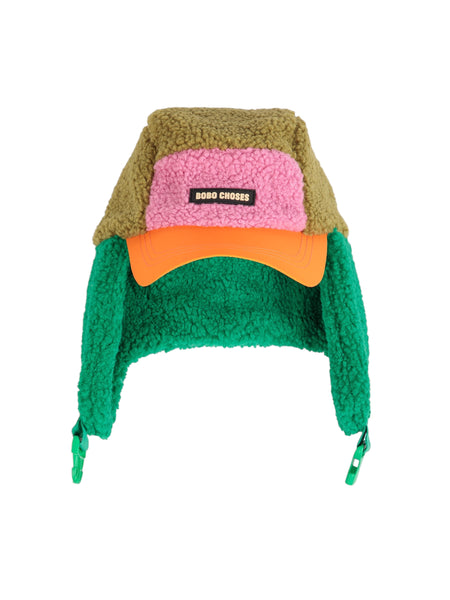 Cappello teddy color block multicolor per bambini BOBO CHOSES B226AI031 UNI 